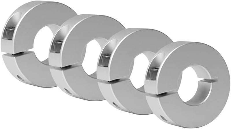 Sinoblu 4pcs 14mm Shaft Collar Aluminum Single Split Shaft Collar, 14mm Bore Size, 35mm OD, 12mm Thickness with M5 Set Screw - Image 1